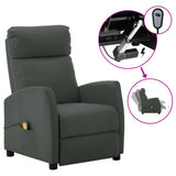 Electric Massage Chair Grey Faux Leather