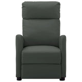 Electric Massage Chair Grey Faux Leather
