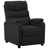 Electric Reclining Chair Black Faux Leather