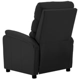 Electric Reclining Chair Black Faux Leather - Top-Down View