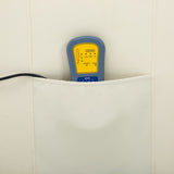 Electric Massage Chair Cream Faux Leather - Close-Up Angle