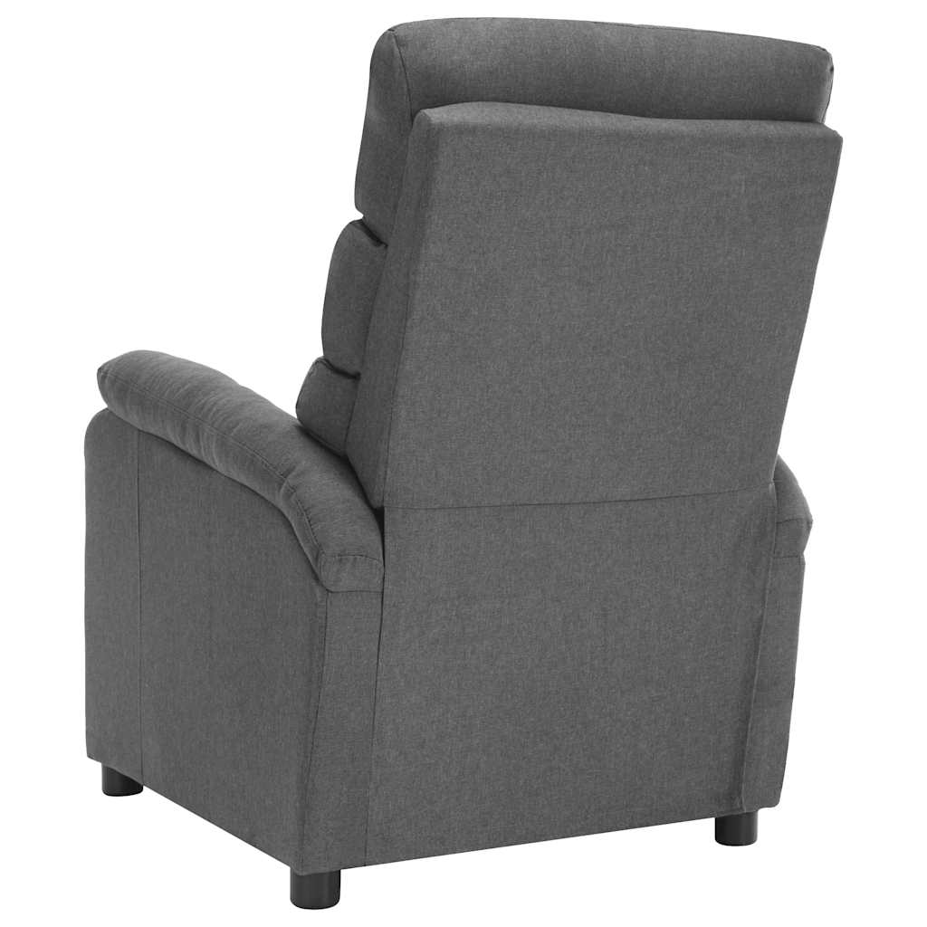 Electric Massage Chair Light Grey Fabric
