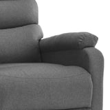 Electric Massage Chair Light Grey Fabric