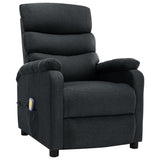 Electric Massage Chair Dark Grey Fabric