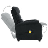 Electric Massage Chair Dark Grey Fabric - Top-Down View