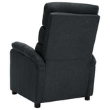 Electric Massage Chair Dark Grey Fabric - 45-Degree Angle