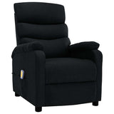 Electric Massage Chair Black Fabric - Front View