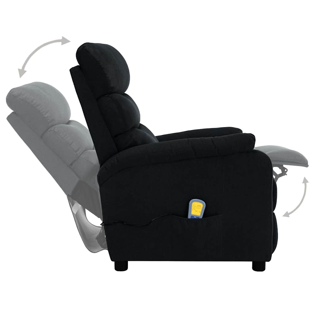 Electric Massage Chair Black Fabric