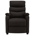 Electric Massage Chair Dark Brown Fabric
