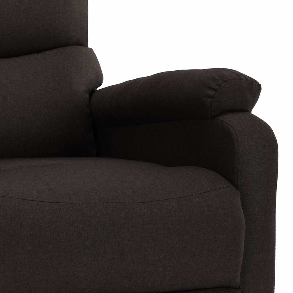 Electric Massage Chair Dark Brown Fabric