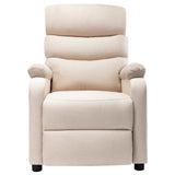 Electric Massage Chair Cream Fabric