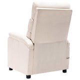 Electric Massage Chair Cream Fabric