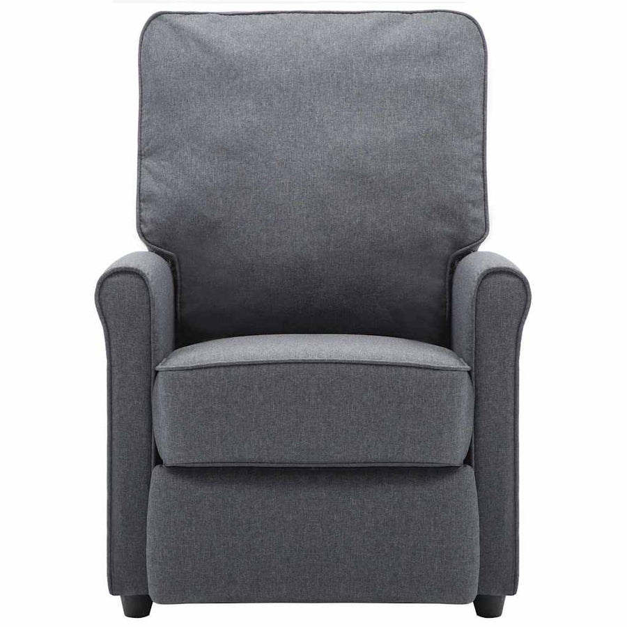 Electric Recliner Chair Dark Grey Fabric
