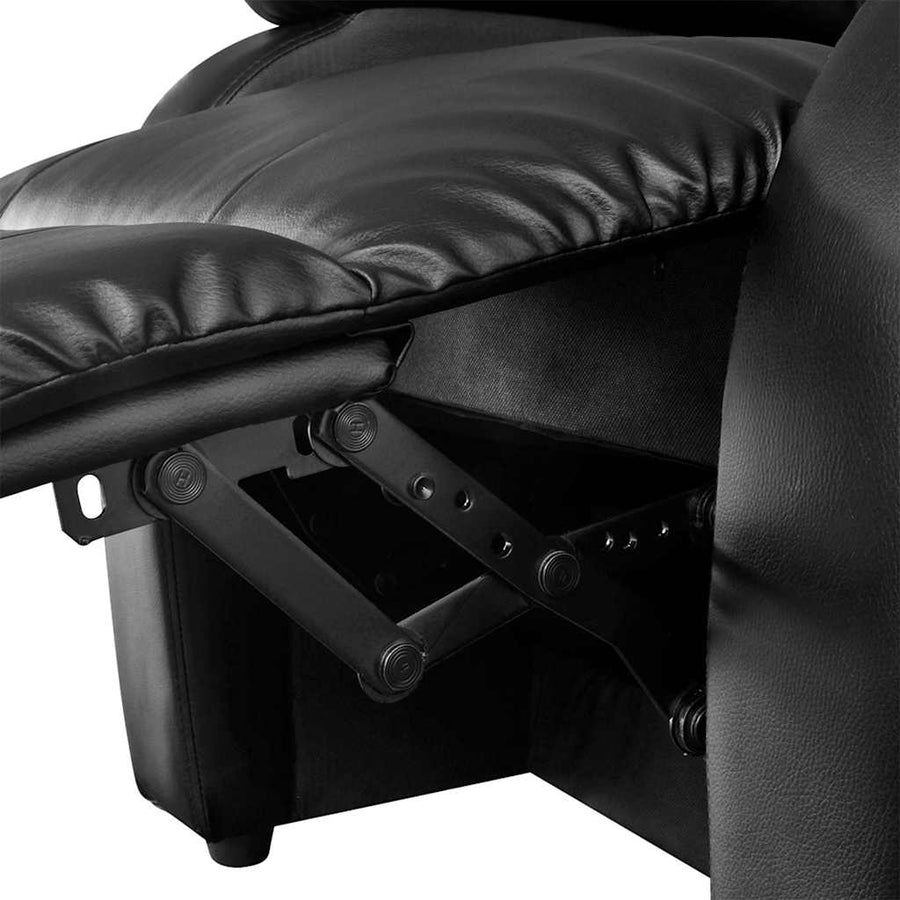 Electric Massage Chair Black Faux Leather