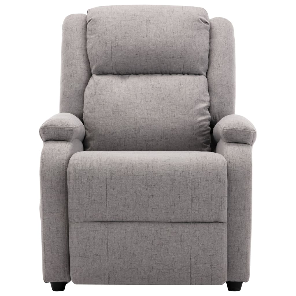 Electric Massage Chair Light Grey Fabric