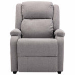 Electric Massage Chair Light Grey Fabric