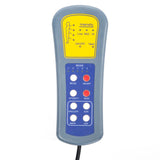 Electric Massage Chair Light Grey Fabric - Close-Up Angle