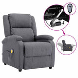 Electric Massage Chair Dark Grey Fabric