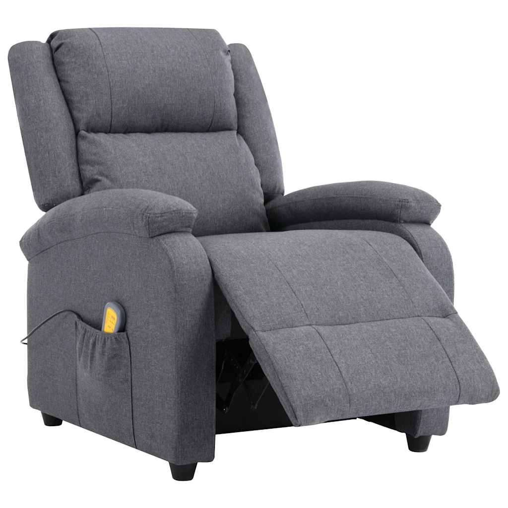 Electric Massage Chair Dark Grey Fabric