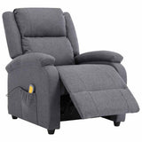 Electric Massage Chair Dark Grey Fabric