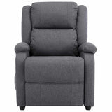 Electric Massage Chair Dark Grey Fabric - Side View