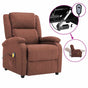 Electric Massage Chair Brown Fabric