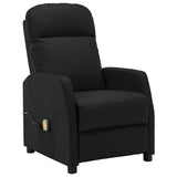 Electric Massage Reclining Chair Black Faux Leather