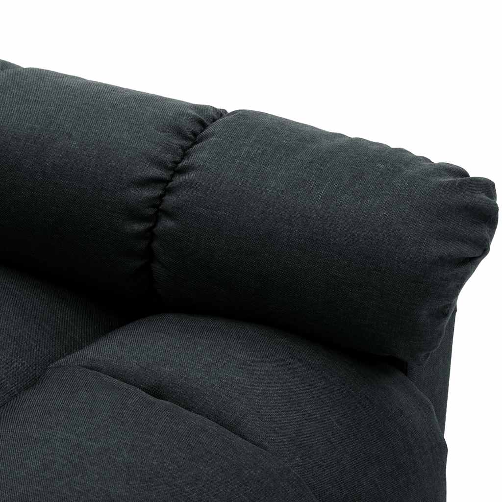 Electric Recliner Chair Dark Grey Fabric