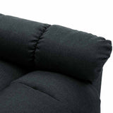 Electric Recliner Chair Dark Grey Fabric
