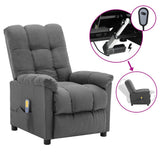 Electric Massage Chair Light Grey Fabric