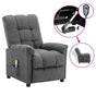 Electric Massage Chair Light Grey Fabric