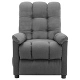 Electric Massage Chair Light Grey Fabric - Side View