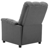 Electric Massage Chair Light Grey Fabric