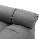 Electric Massage Chair Light Grey Fabric - Rear View