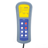 Electric Massage Chair Light Grey Fabric - Close-Up Angle