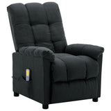 Electric Massage Chair Dark Grey Fabric