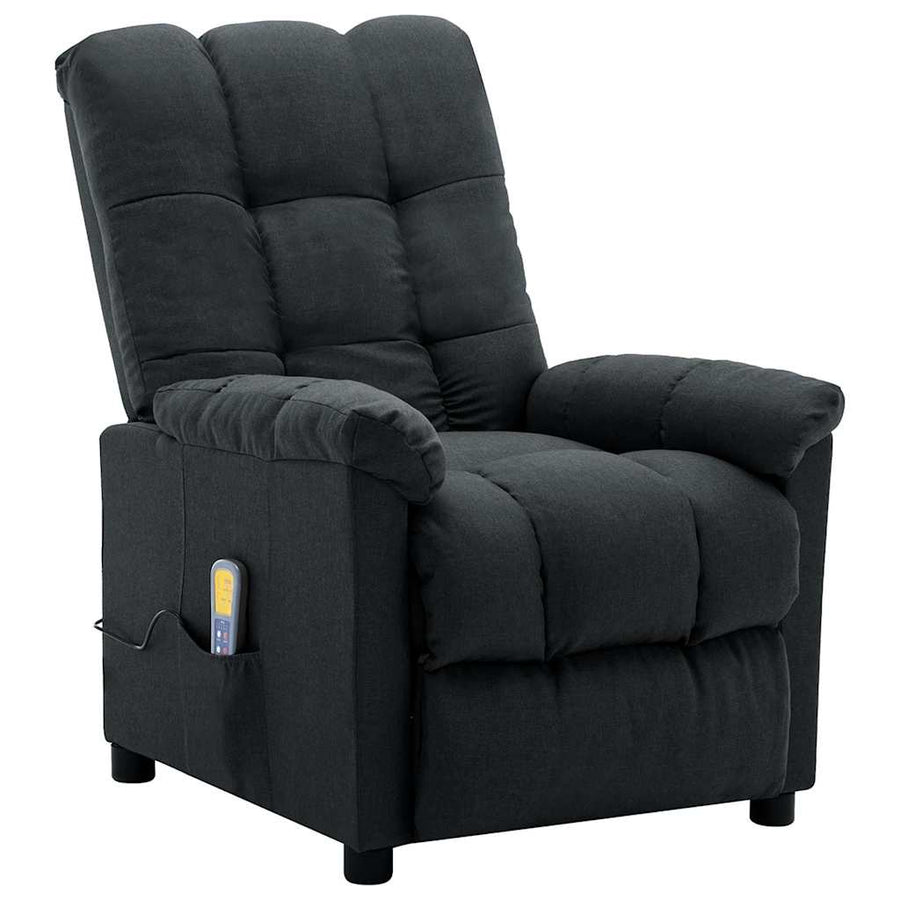 Electric Massage Chair Dark Grey Fabric