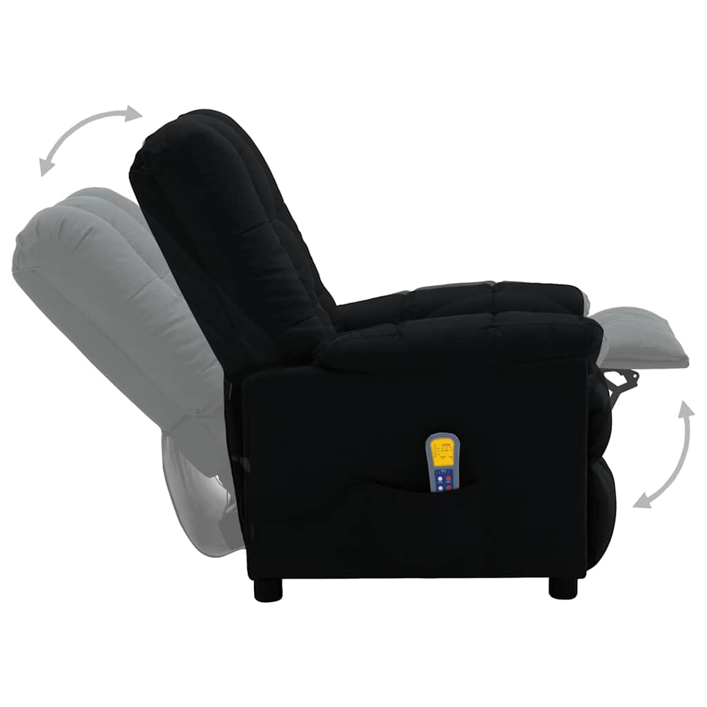 Electric Massage Chair Black Fabric