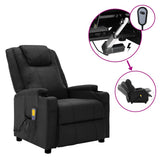 Electric Massage Chair Black Faux Leather