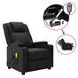 Electric Massage Chair Black Faux Leather