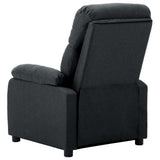 Electric Recliner Chair Dark Grey Fabric - 45-Degree Angle