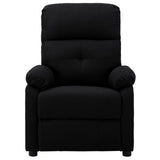 Electric Recliner Chair Black Fabric