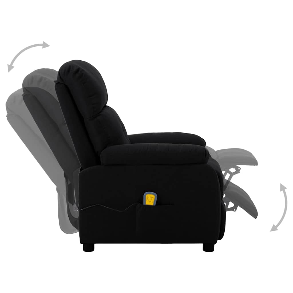Electric Massage Chair Black Fabric