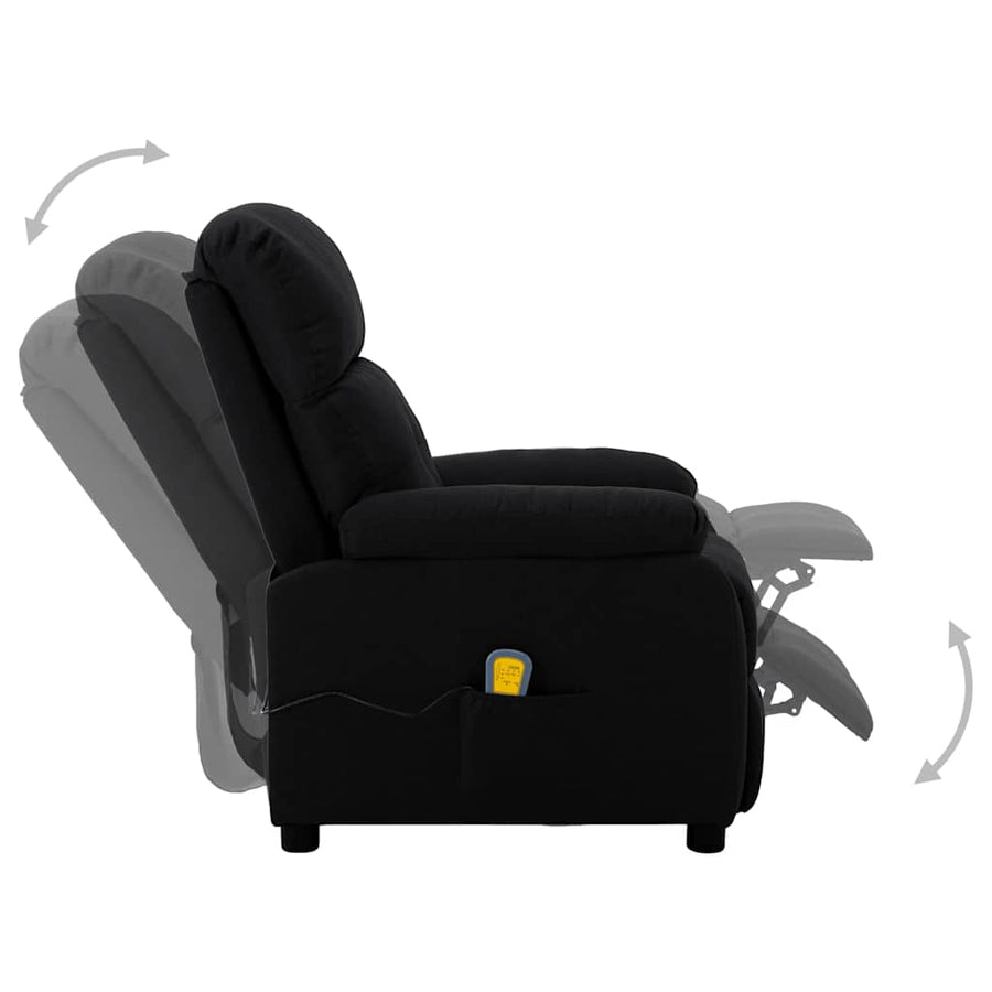 Electric Massage Chair Black Fabric