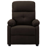 Electric Massage Chair Dark Brown Fabric