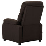 Electric Massage Chair Dark Brown Fabric