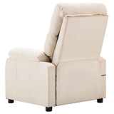 Electric Massage Chair Cream Fabric - 45-Degree Angle