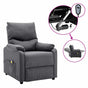 Electric Massage Chair Dark Grey Fabric