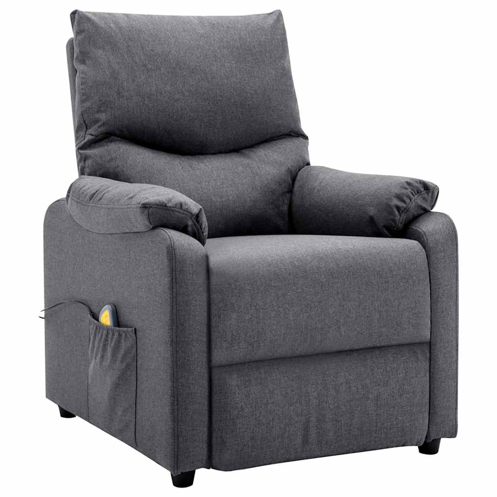 Electric Massage Chair Dark Grey Fabric