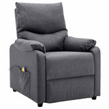 Electric Massage Chair Dark Grey Fabric